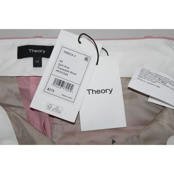 Theory Treeca 2 Black Good Wool Ankle Dress Pants Trouser Women's Size 6 NWT - Picture 10 of 12